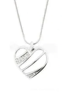 Náhrdelník srdce s Swarovski elements 8