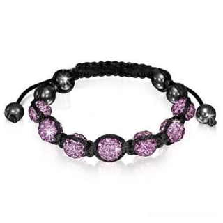 Náramek Shamballa purple 79