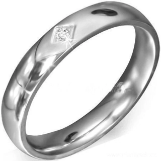Prsten ocel s kamínkem 59