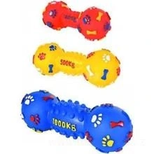 Pískací činka pro psa 15cm