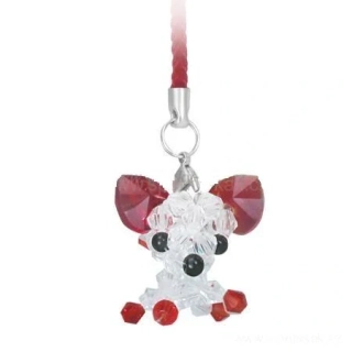 Přívěsek na mobil čivava červená 94