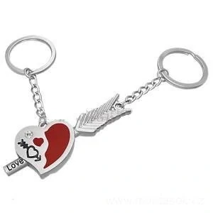 Přívěsek na klíče, pro dva srdce 645