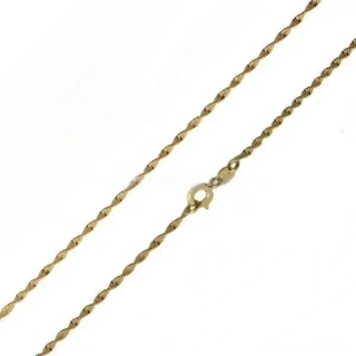 Řetízek z tombaku zlacený 154