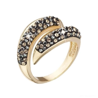 Zajímavý prsten s Swarovski elements