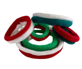 Pletený ozdobný obojek pro psy