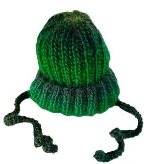 Zimní čepice pro psy zelená