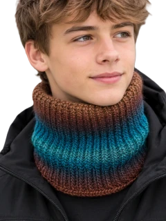 Zimní nákrčník pletený unisex