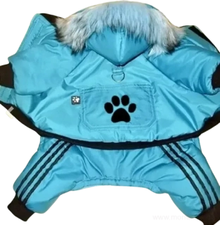 Zimní oblečky pro psa - overal s kapucí ruzne barvy 36-41cm