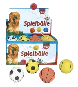 Míček pro psa mechová guma 6cm