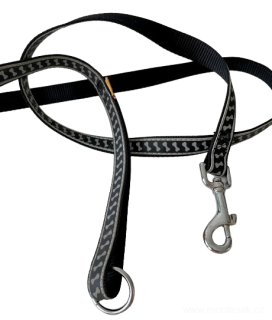 Vodítko reflexní černé 20mm