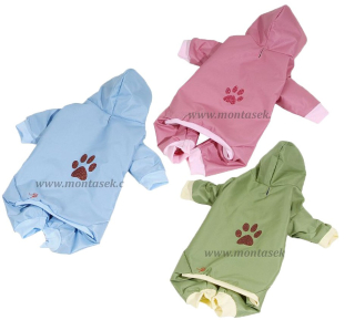 Kombinéza pro psa podšitá 33-35cm růžová