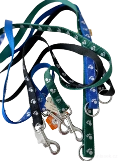 Černé vodítko nylon tlapky 20mm