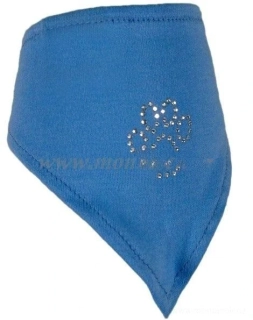 Modrý šátek pro psa 36-50cm