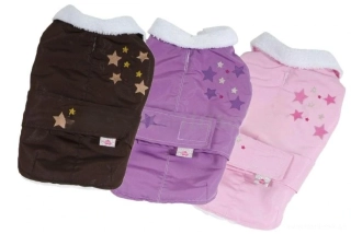 Zimní vesta pro psa 31-33cm hnědá