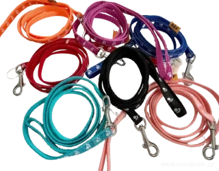 Vodítko pro psy tlapky 10mm červená