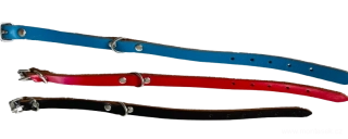 Obojek kožený pro psy ke zdobení 25cm hnědá