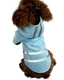 Modrá pláštěnka pro psa 38-43cm