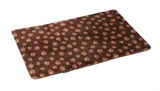 Hnědá plyšová podložka pro psy, pelíšek 50cm