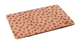 Plyšová podložka pro psy, tlapky 70cm